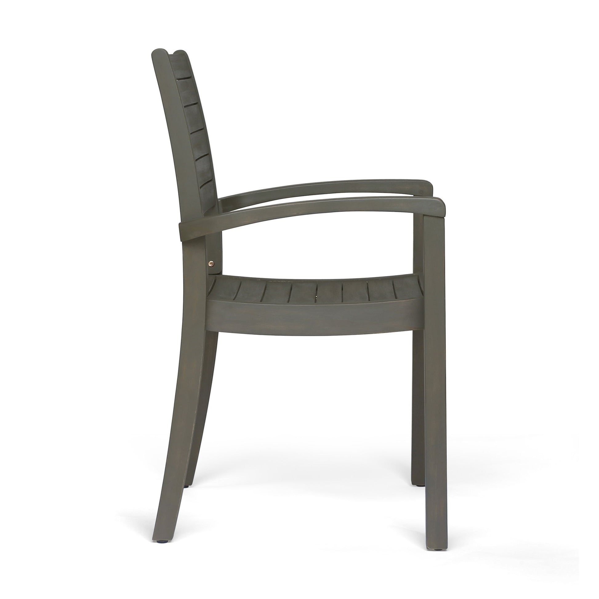 Outdoor Dining Chair, Stacking Design For Patio Noble House