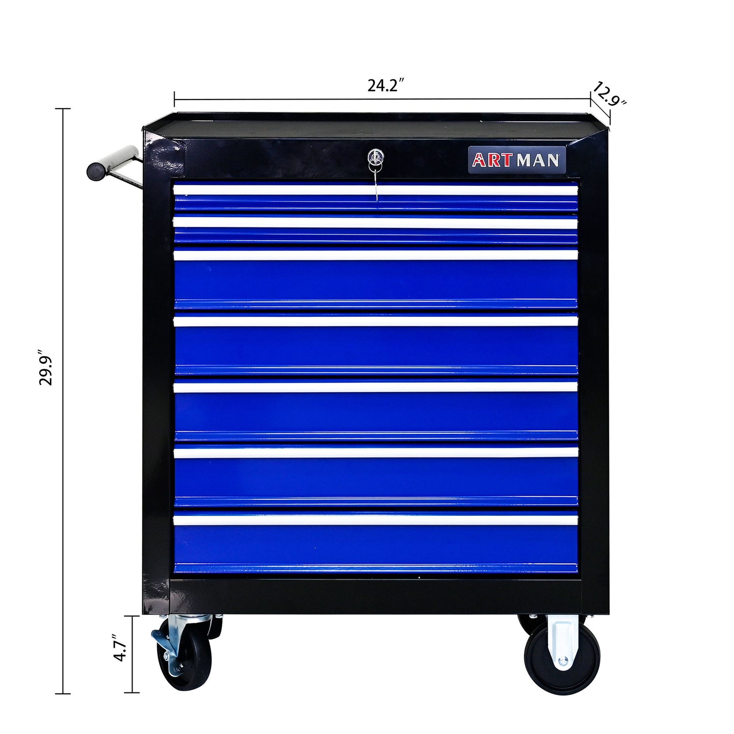 7 Drawers Multifunctional Tool Cart With Wheels Daily Nest