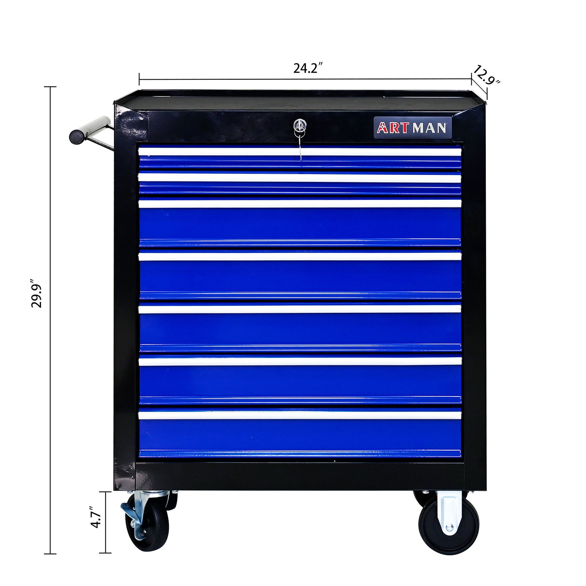 7 Drawers Multifunctional Tool Cart With Wheels Daily Nest