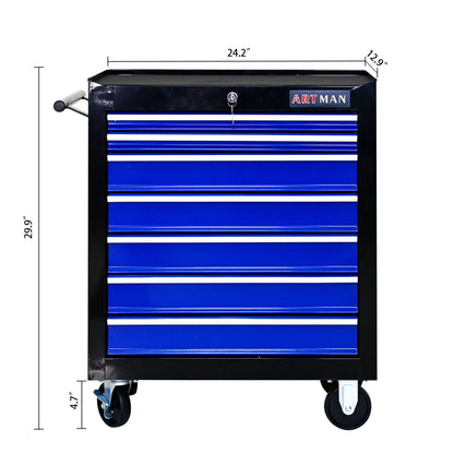 7 Drawers Multifunctional Tool Cart With Wheels Daily Nest
