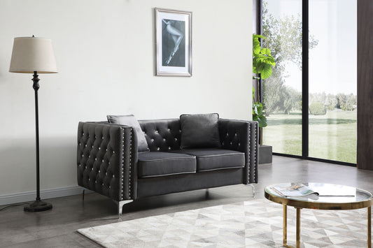 Elegant Track Arm Loveseat Glory Furniture