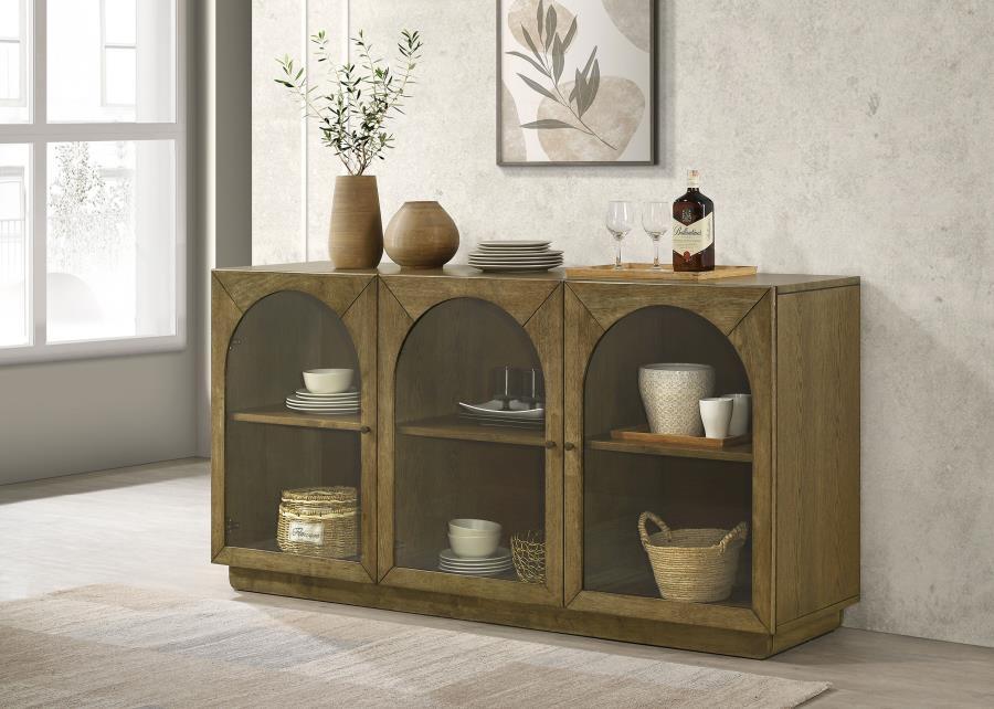 Castlewood - Dining Sideboard Buffet Server - Brown Oak Coaster Fine Furniture