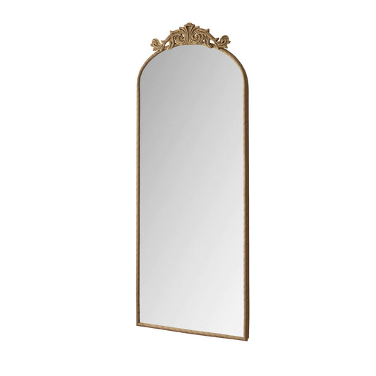 Vintage Arched Full Body Mirror, Wall Mounted For Living Room Daily Nest
