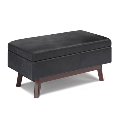 Owen - Upholstered Rectangular Storage Ottoman Simpli-Home
