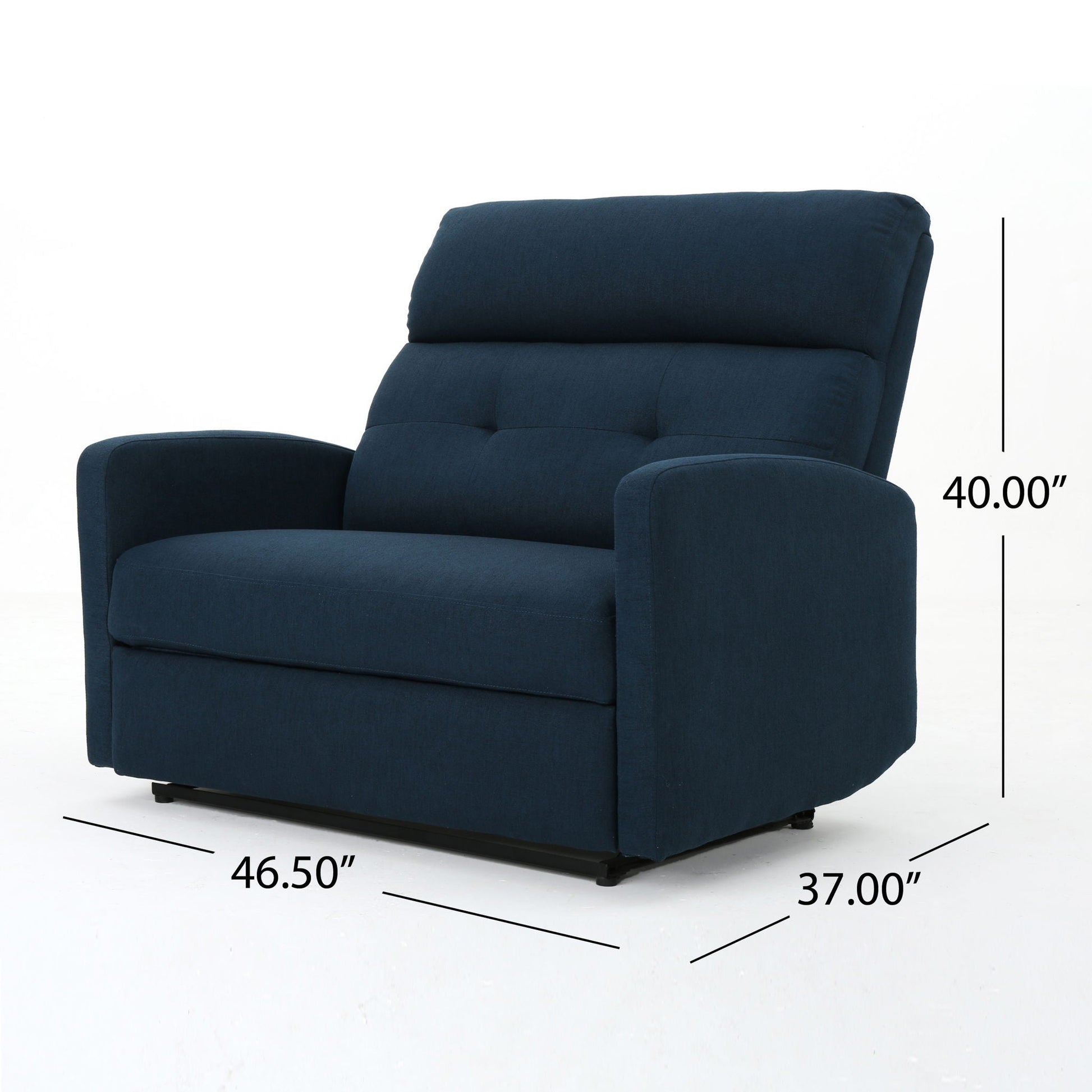 Alma - Contemporary Upholstered Loveseat Recliner Noble House