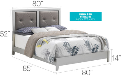 Padded Headboard Bed Glory Furniture
