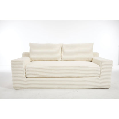 Convertible Loveseat Sofa Bed With Memory Foam & Steel Frame Home Essentials