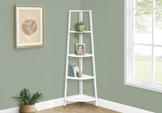 Bookshelf, Etagere, Corner, 4 Tier, Office, Contemporary & Modern 8th Street