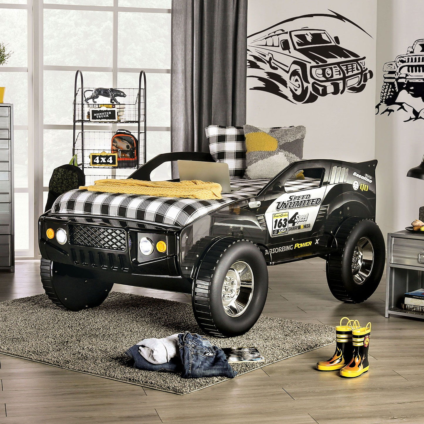 Speed Jump - Twin Bed - Black