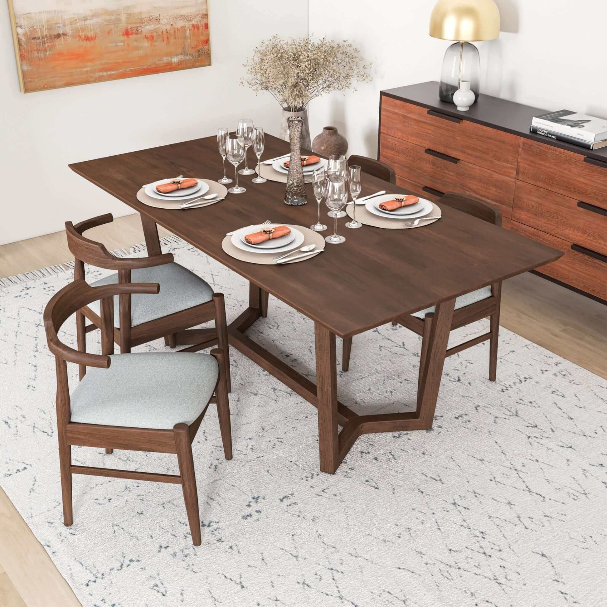 Marina - Mid-Century Modern Design Dining Table Ashcroft Furniture