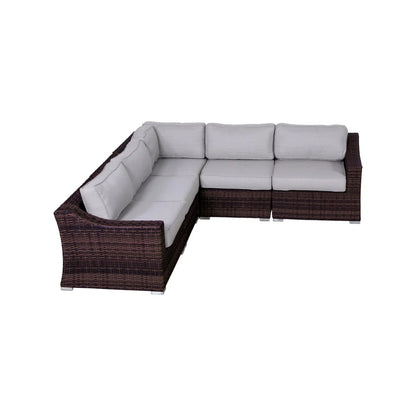 Outdoor Wicker Sofa Seating Group With Cushions LSI Patio Furniture