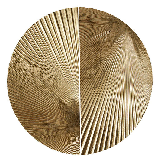 Radiant - Half Moon 2 Piece Metal Wall Decor Set - Gold