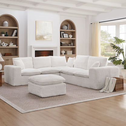 Sectional Sofa With Moveable Ottoman Home Essentials