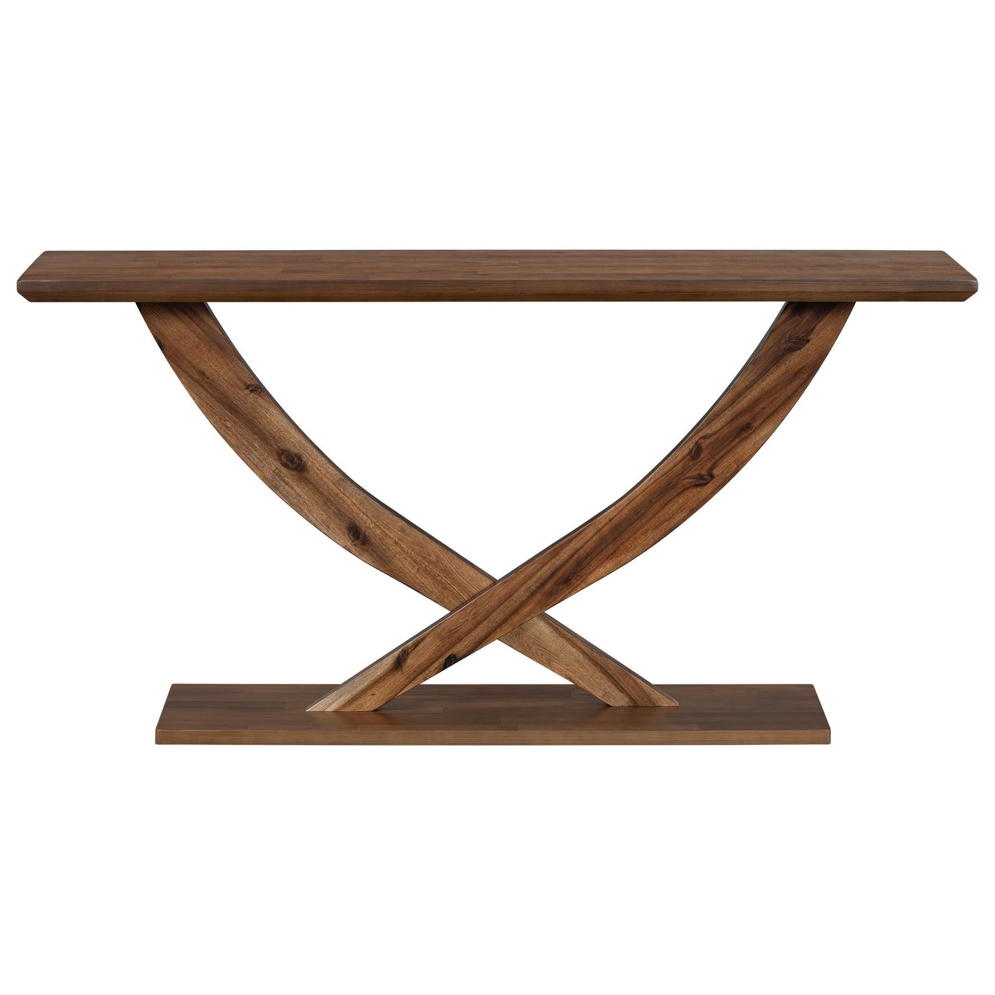Console Table With Cross Leg Base And Reinforced Support Plate Noble House