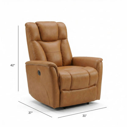 Oslo - Power Recliner With Manual Adjustable Headrest And Power Footrest - Brown Home Essentials