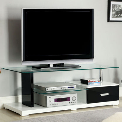 Egaleo - TV Console - Black / White