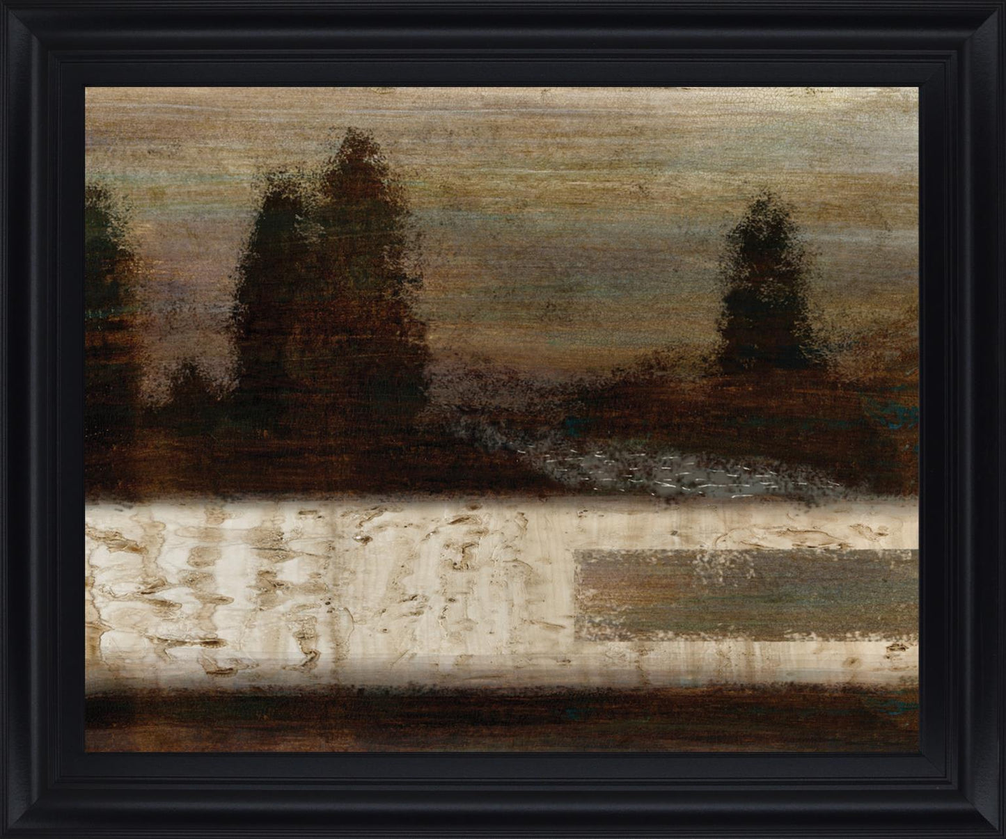Shadowed Pinescape - 28" x 34" Framed Wall Art Classy Art
