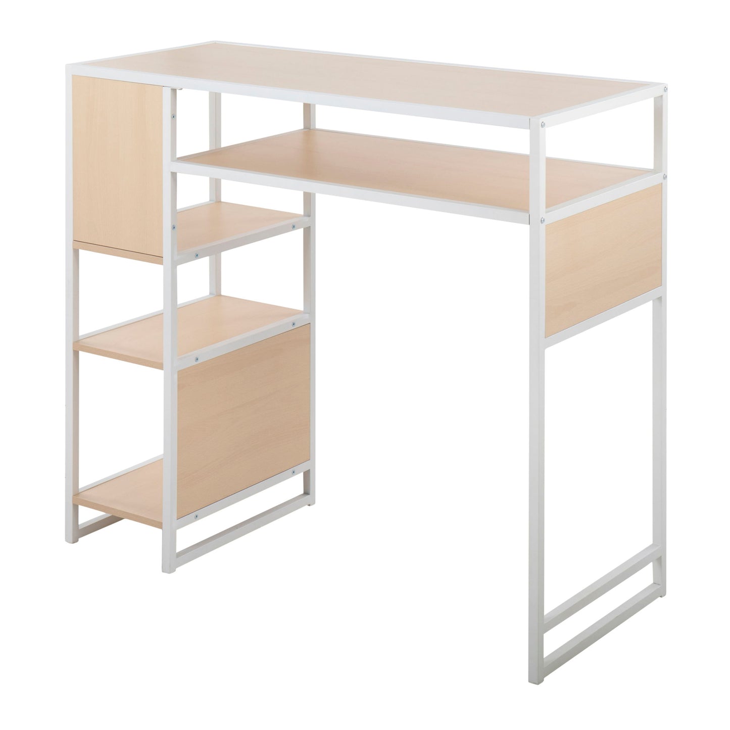 Display - Farmhouse Bar Height Table With Storage Space Lumi Source