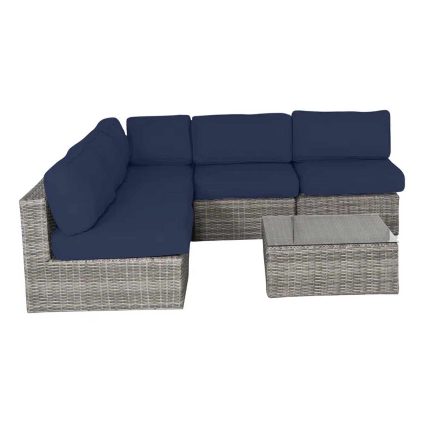 Outdoor Wicker Seating Group With Cushions LSI Patio Furniture