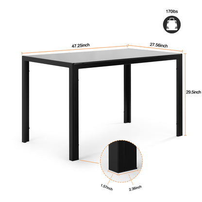 Dining Table - Black Home Essentials