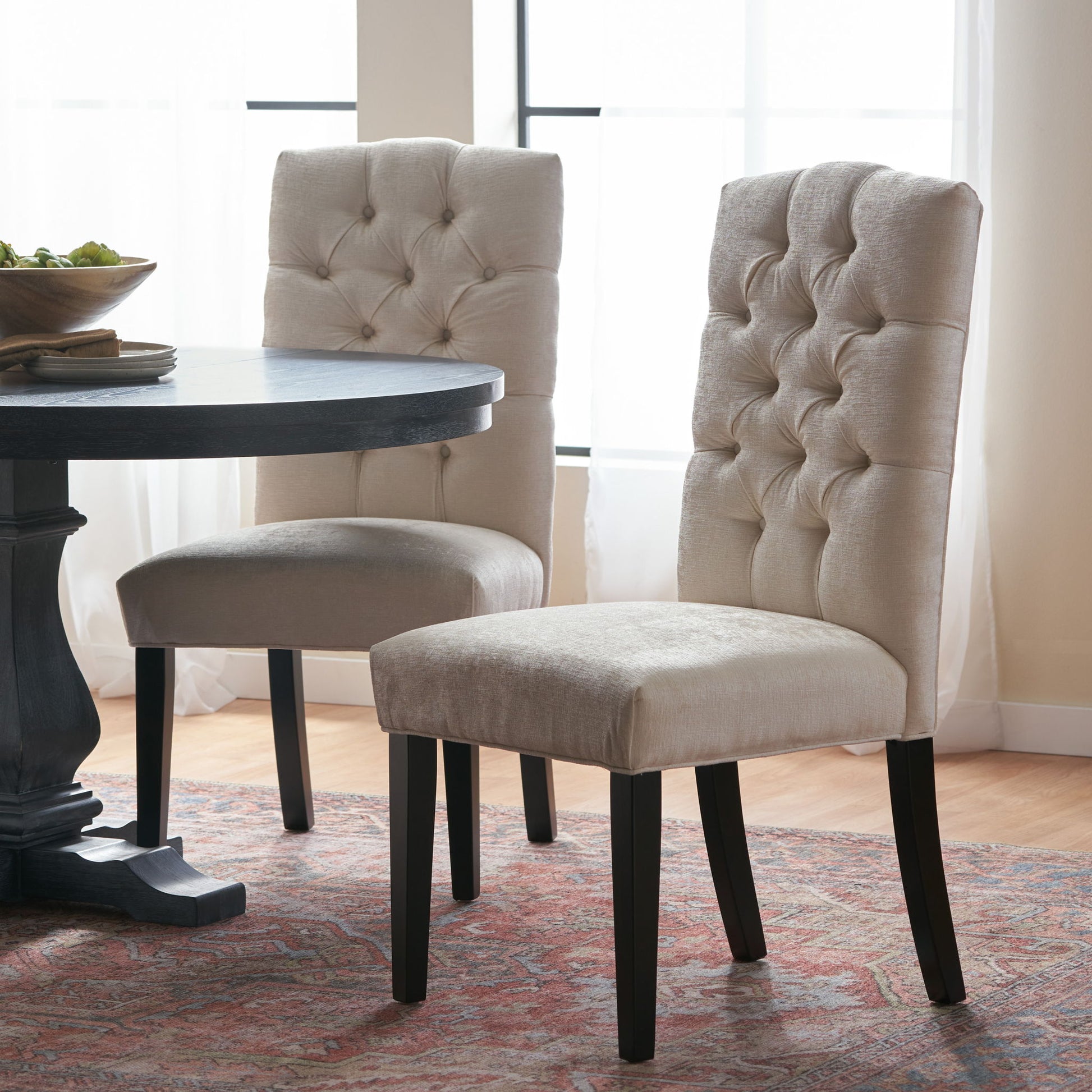 Harriet - Tufted Dining Chairs (Set of 2) Noble House