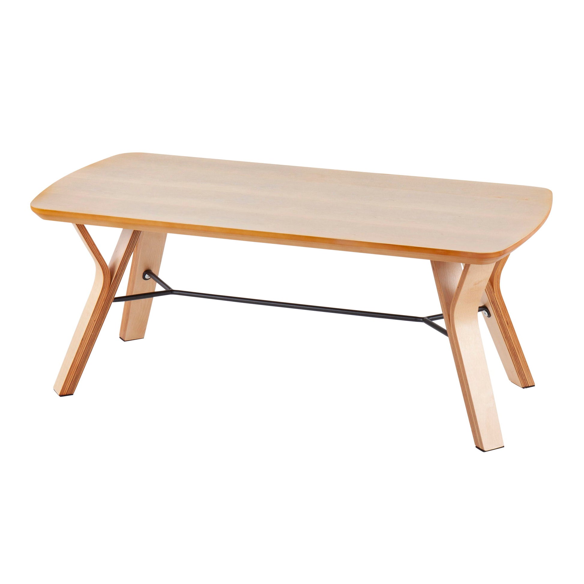 Folia - Mid-Century Modern Bench - Natural Lumi Source