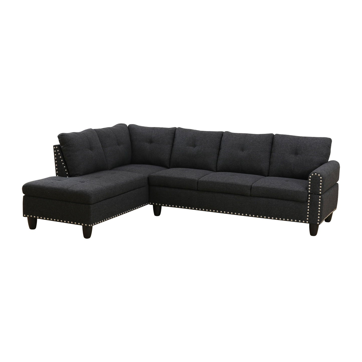 L - Shaped Sectional Sofa With Movable Left Chaise Home Essentials
