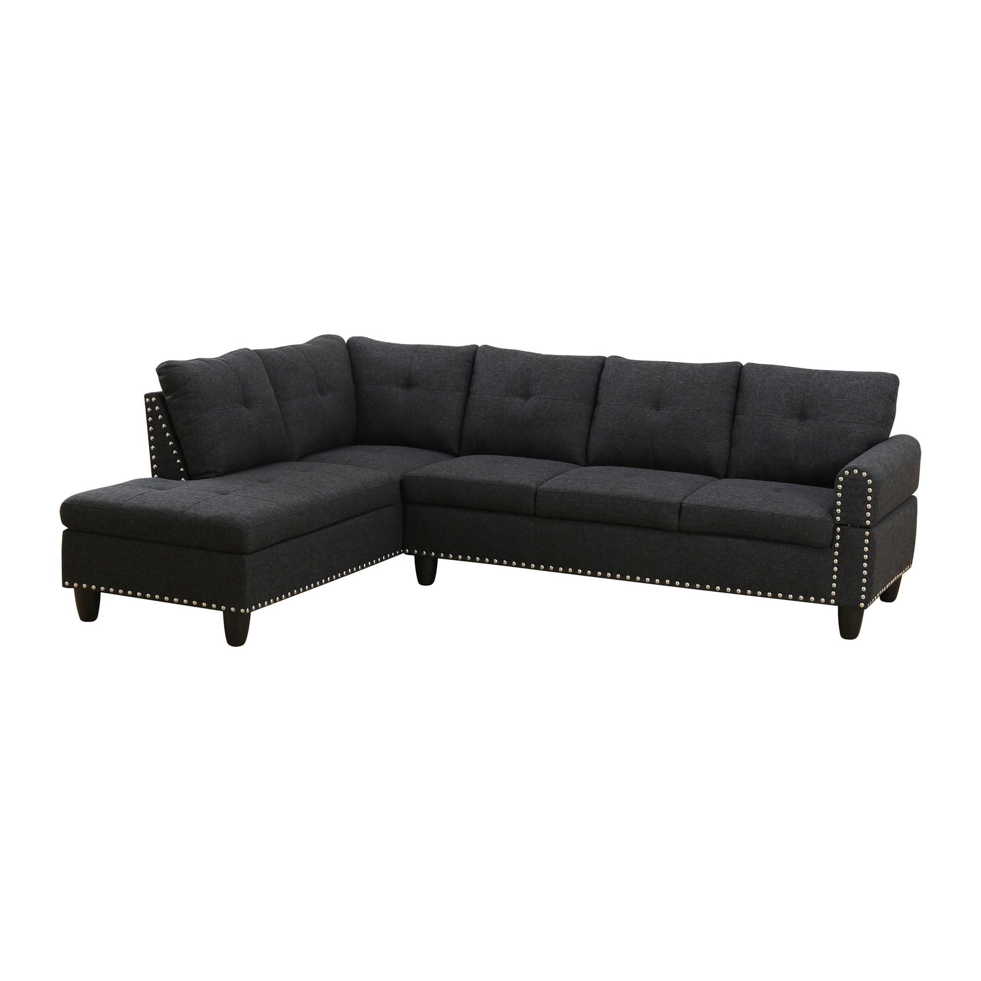 L - Shaped Sectional Sofa With Movable Left Chaise Home Essentials