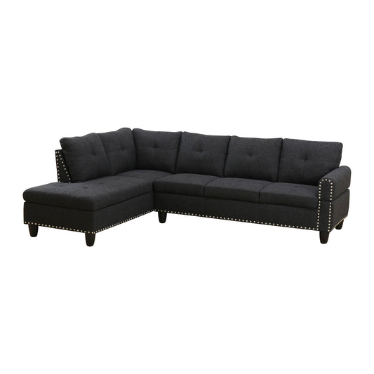 L - Shaped Sectional Sofa With Movable Left Chaise Home Essentials