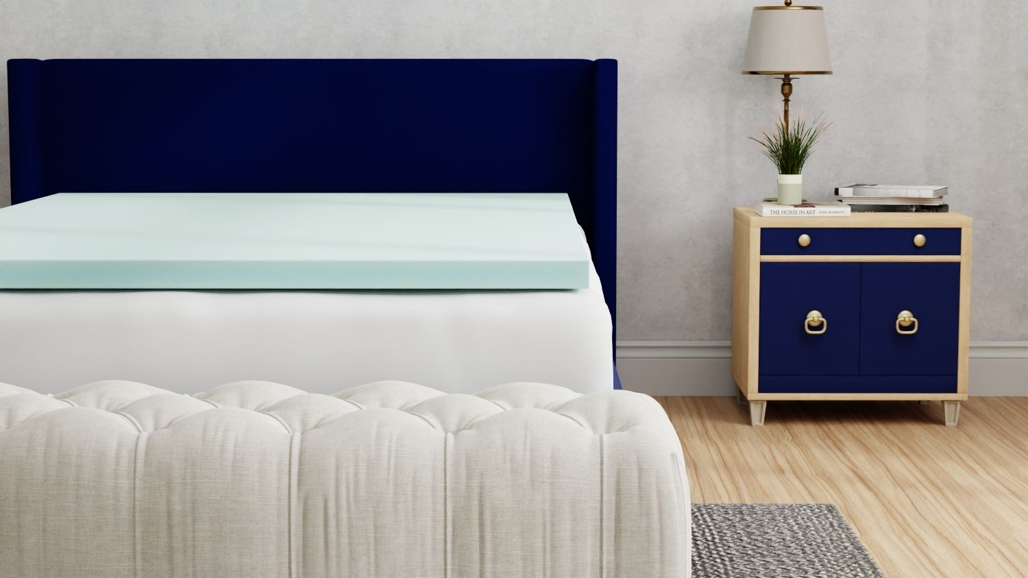 3" Gel Plush Memory Foam Cooling Mattress Topper Omne Sleep