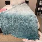 Brielle - Ombre Shaggy Long Comforter Mini Set - Blue