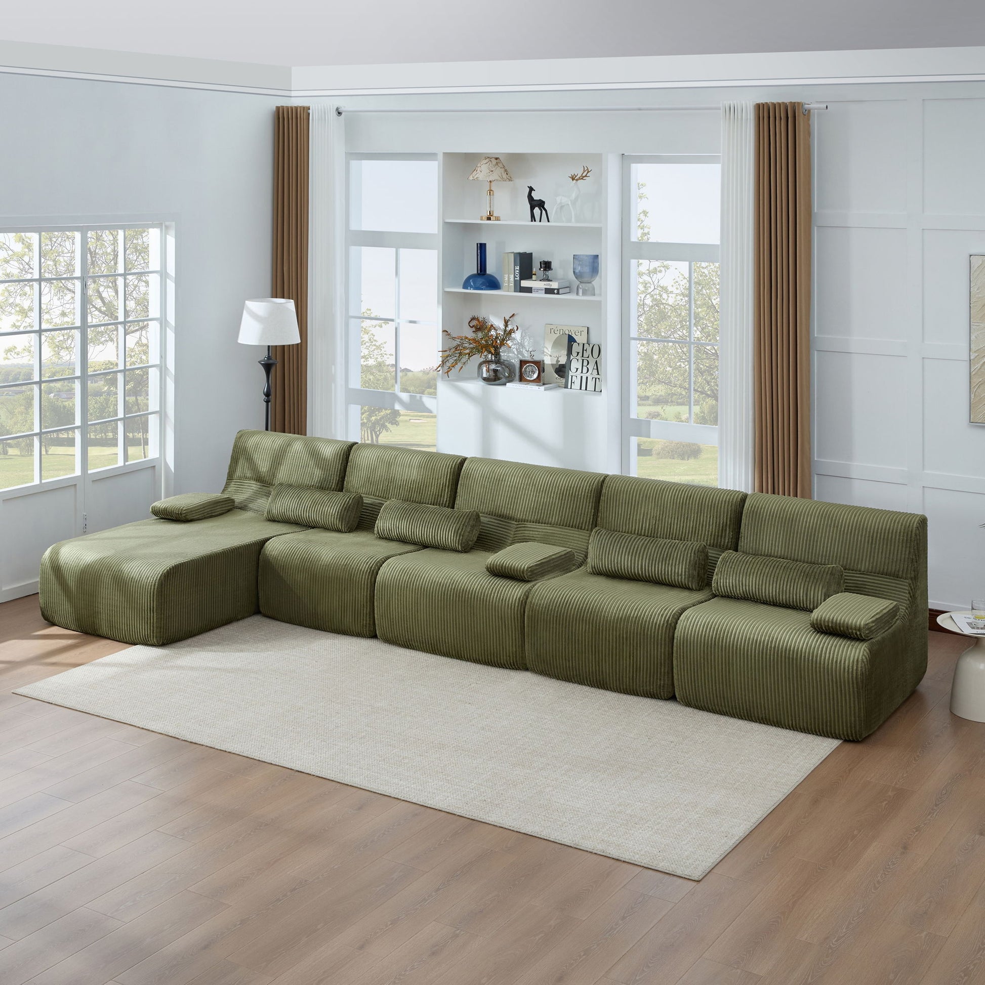 Oversized Sectional Sofa, Living Room Seating With Modular Design Hearth and Haven