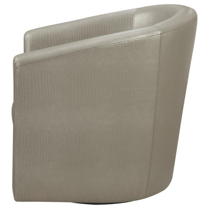 Turner - Upholstered Barrel Back Swivel Chair CoasterEssence