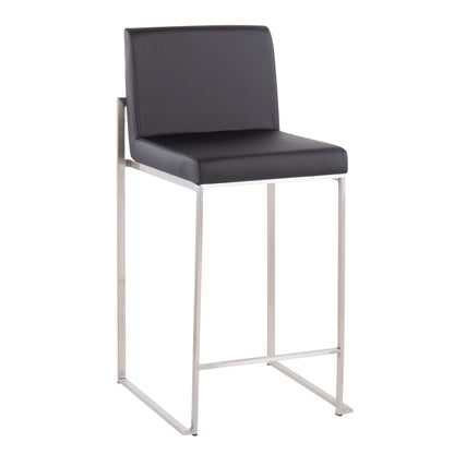 Fuji - Contemporary High Back Counter Stool, Functional Design Lumi Source