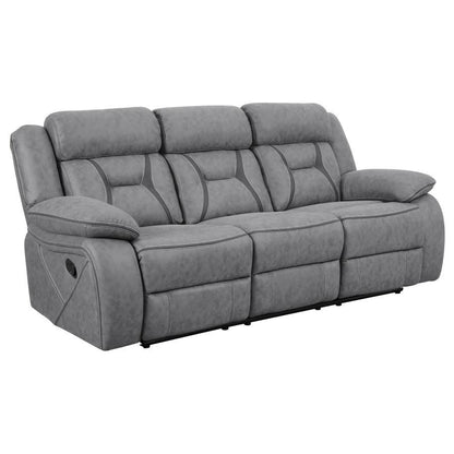Higgins - Upholstered Motion Reclining Sofa Set CoasterEveryday