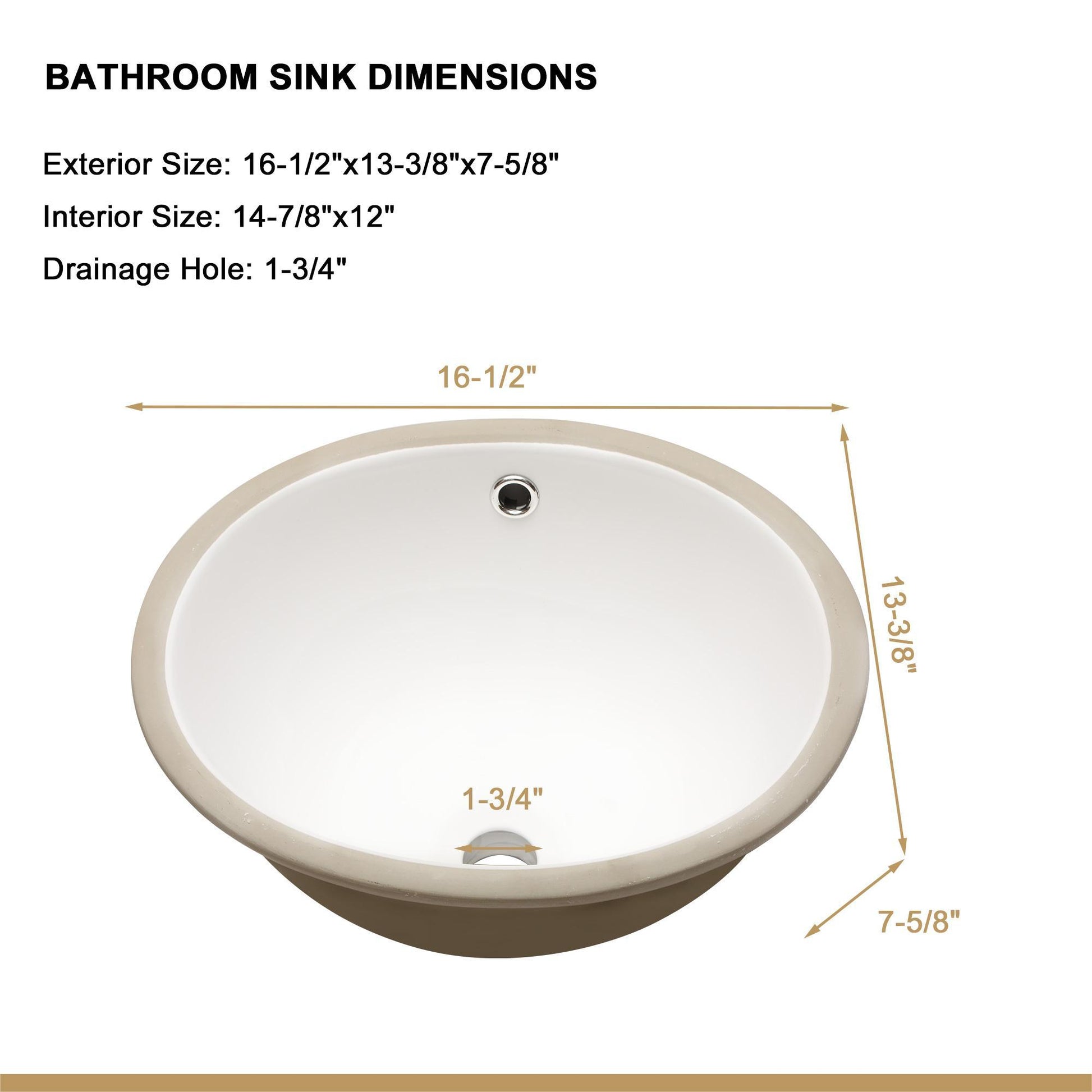 Elegant Ceramic Oval Undermount Bathroom Sink With Overflow Daily Nest