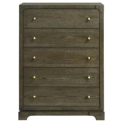 Gran Park - 5-Drawer Bedroom Chest Of Drawers - Dark Cocoa Coaster Fine Furniture