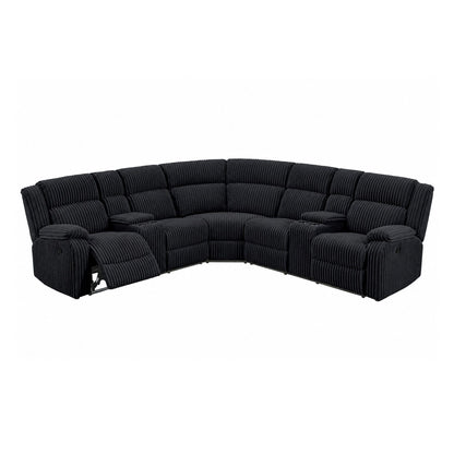 Power Motion Sectional LAF / RAF Loveseat With Console Cup Holders Home Essentials