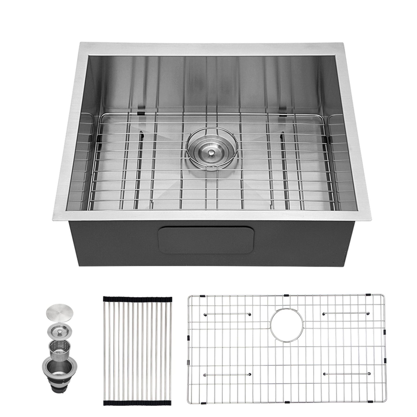Modern Style Undermount Sink With Stainless Steel, Deep Single Bowl Daily Nest