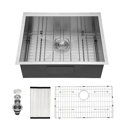Modern Style Undermount Sink With Stainless Steel, Deep Single Bowl Daily Nest
