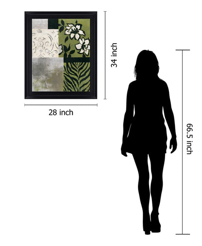 Verdant Mélange - 28" x 34" Framed Wall Art Classy Art