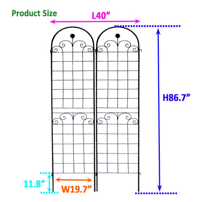 Metal Garden Trellis For Climbing Plants Outdoor Rustproof Plant Support Rose Trellis Netting Trellis Daily Nest
