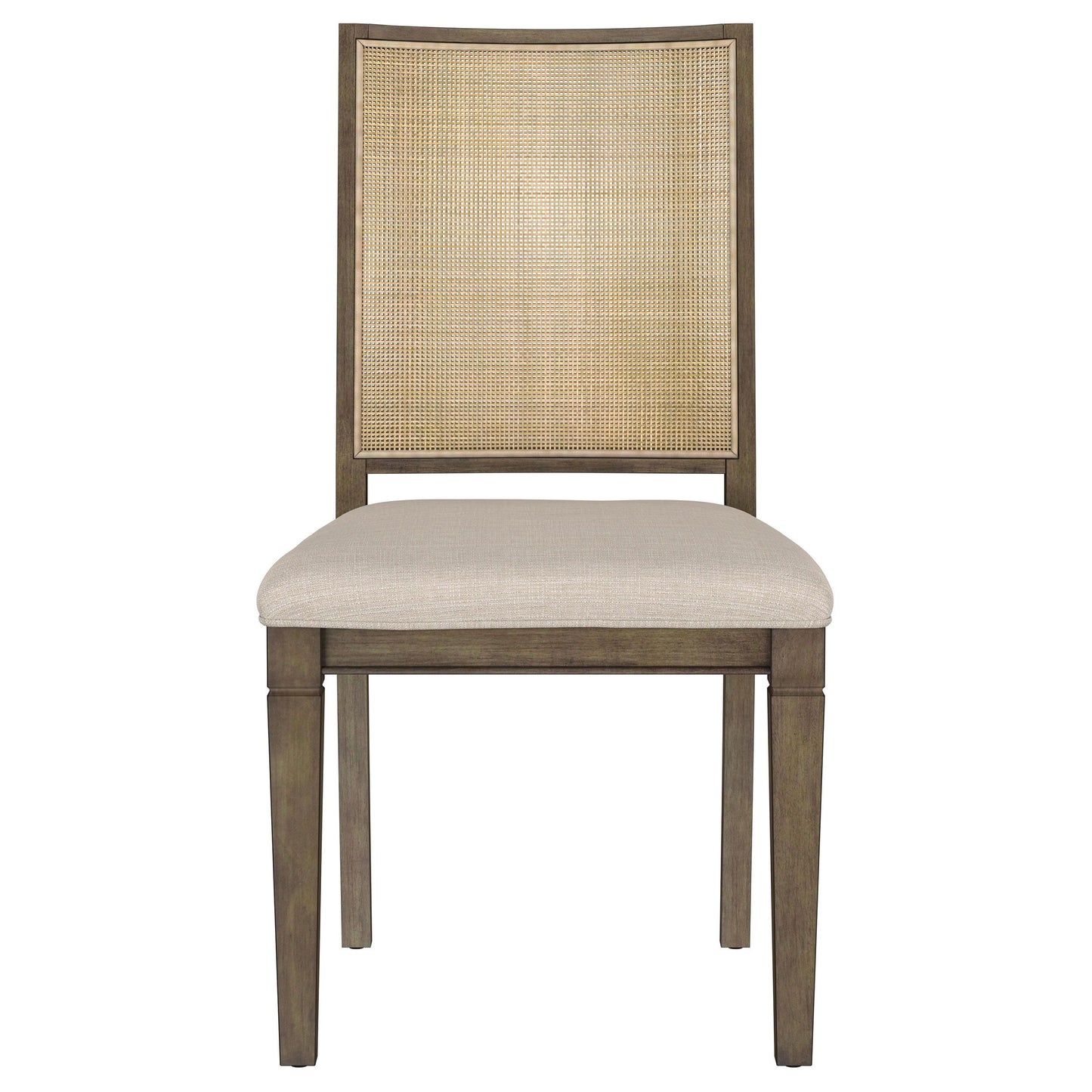 Matisse - Woven Rattan Back Dining Side Chair Brown (Set of 2) - Light Brown