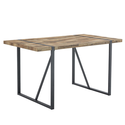 Industrial Rectangular Dining Table For 4 - 6 People Home Essentials