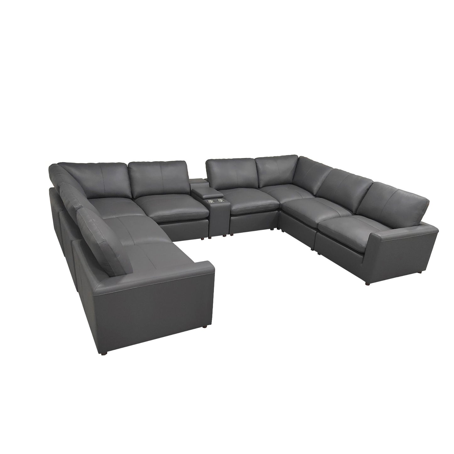 Large Upholstered Seating Modular Sectional Home Essentials