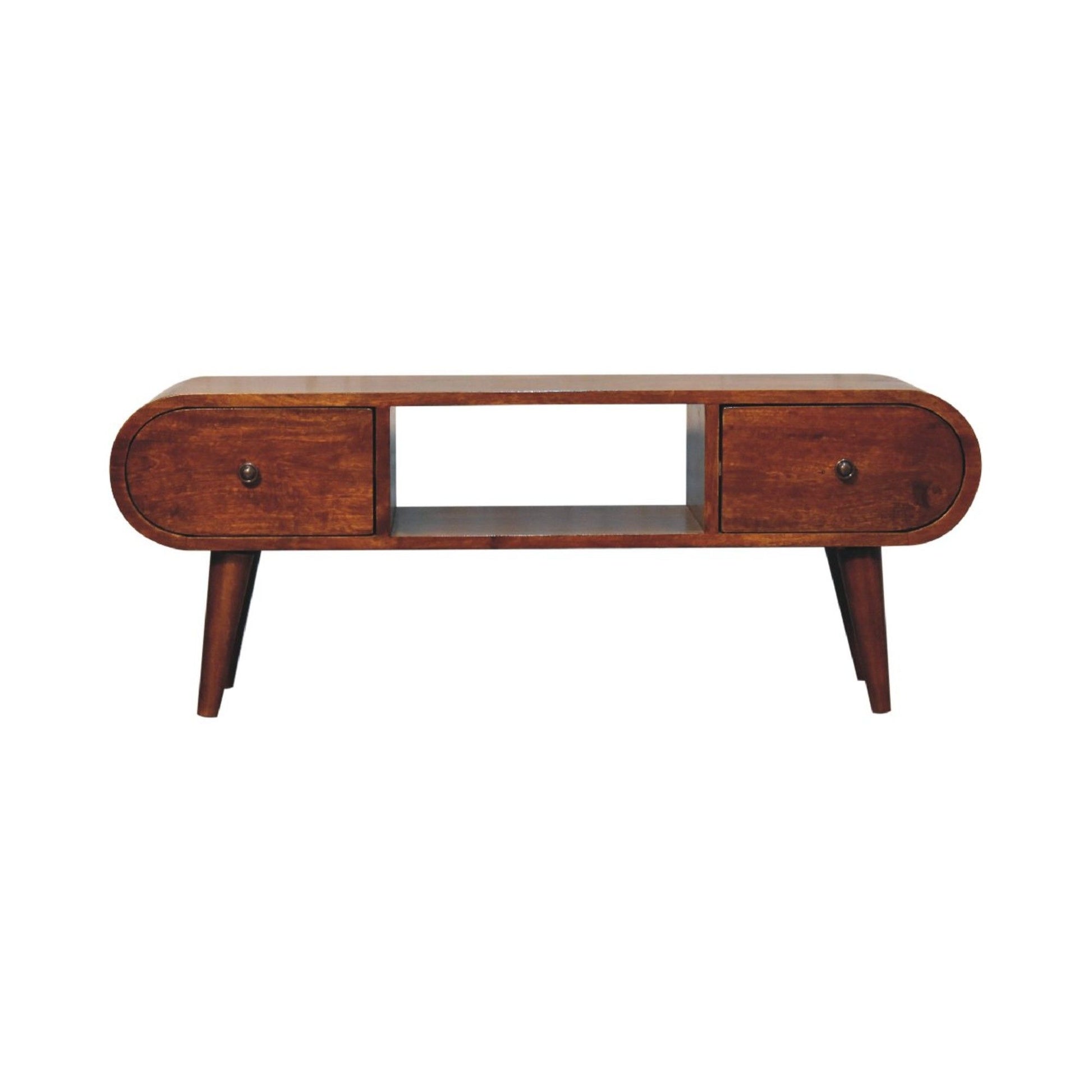 Solid Wood Circular TV Unit Artisan Furniture