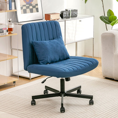 Criss Cross Office Chair With Adjustable Height, Ergonomic Design Home Essentials