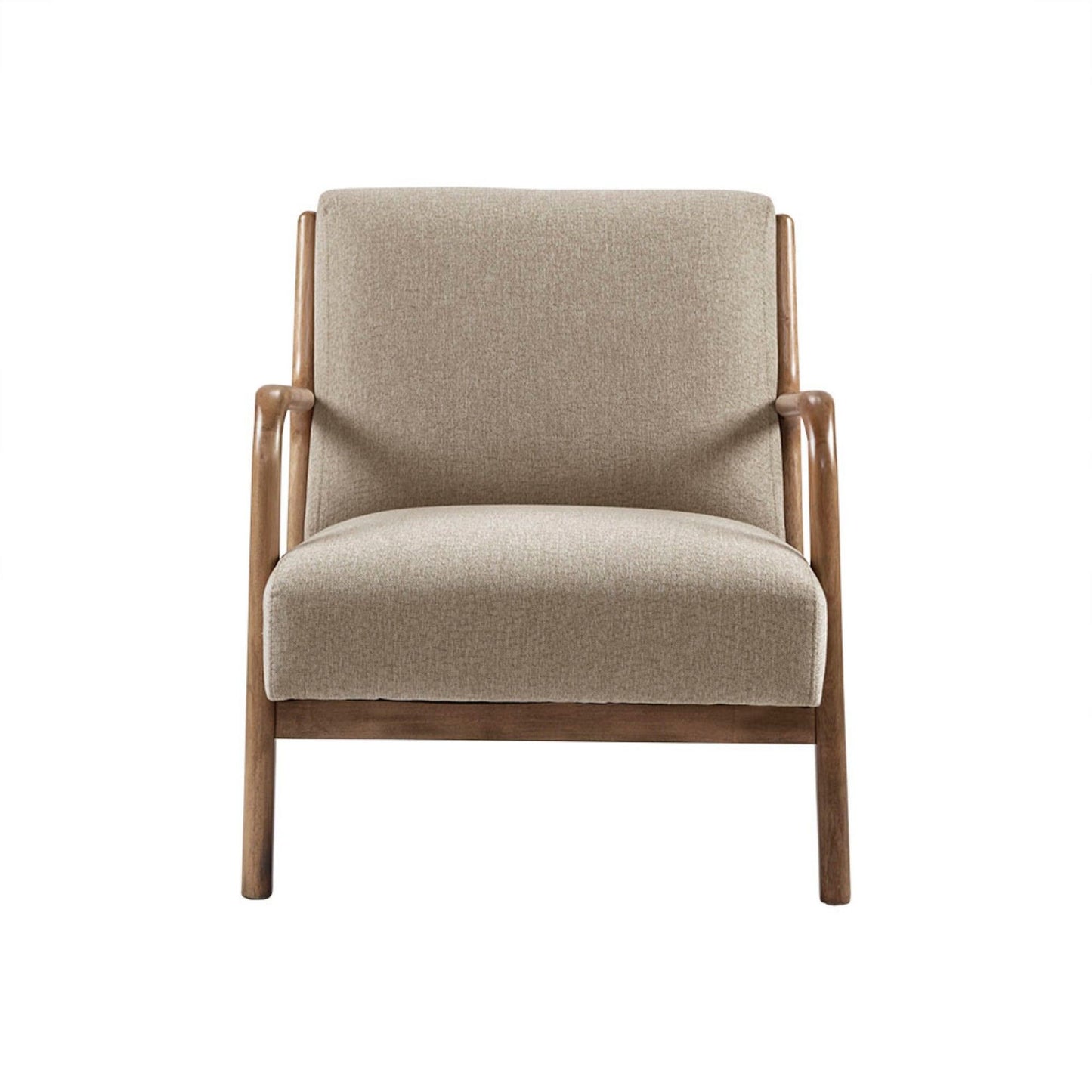 Mid-Century Style Lounge Chair With Upholstered Seat JLA