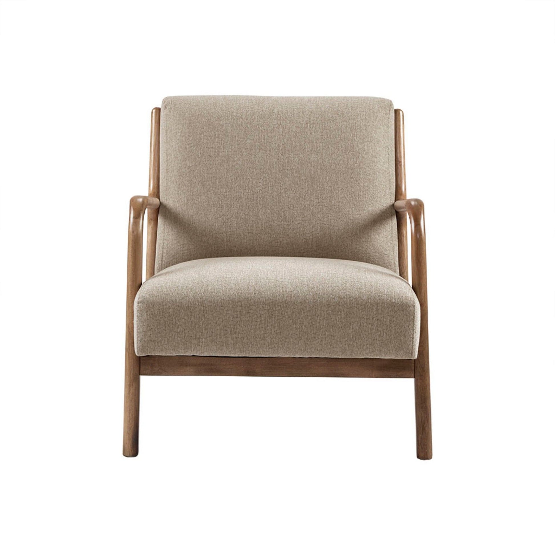 Mid-Century Style Lounge Chair With Upholstered Seat JLA