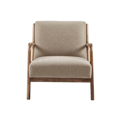Mid-Century Style Lounge Chair With Upholstered Seat JLA